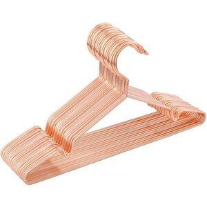 Rose Gold Metal Clothes Hangers (Set of 20)